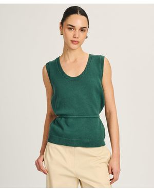 NAADAM Cotton Belted Tank - Green
