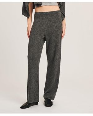 NAADAM Signature Cashmere Straight Leg Pant - Gray