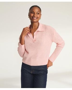 NAADAM Featherweight Cashmere Polo Sweater - Multicolor