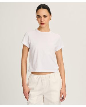 NAADAM Lightweight Brushed Cotton Slim Tee - White