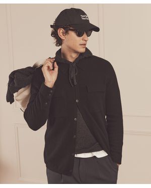 NAADAM Signature Cashmere Field Shirt Jacket - Blue