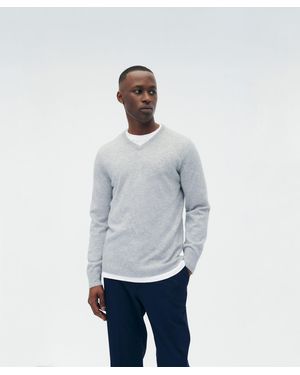 NAADAM The Original Cashmere V-Neck Sweater - White