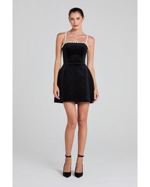 Nadine Merabi Em Velvet Dress - Black