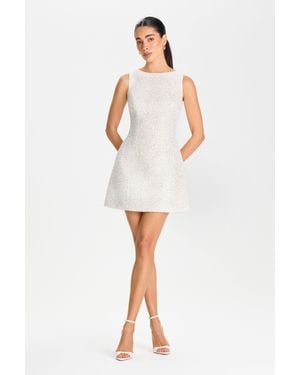 Mini Nadine Merabi Hope Ivory Dress - White