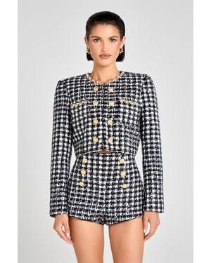 Jacket Nadine Merabi Remy Check - Black