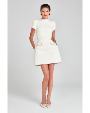 Nadine Merabi Simone Ivory Dress - White
