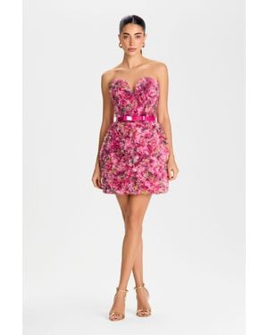 Mini Nadine Merabi Addison Floral Dress - Red