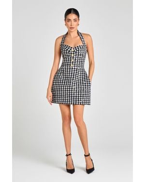 Nadine Merabi Esme Check Dress - Blue