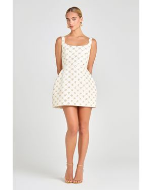 Mini Nadine Merabi Sofia Ivory Dress - White