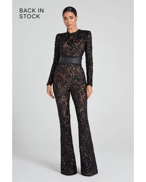 Nadine Merabi Bella Jumpsuit - Black