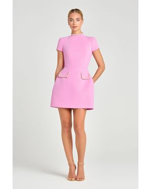 Mini Nadine Merabi Simone Dress - Pink