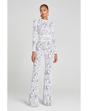 Nadine Merabi Bella Dark Nude Jumpsuit - White