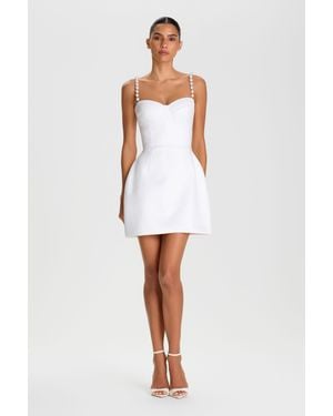 Mini Nadine Merabi Sia Dress - White