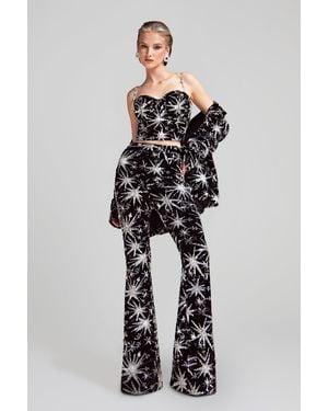 Nadine Merabi Stella Star Corset Top - Blue