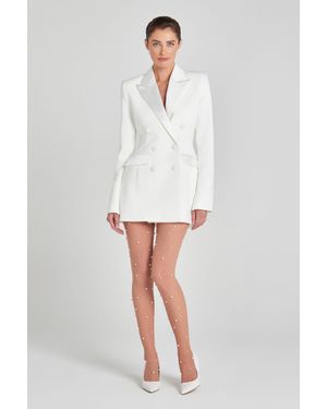 Nadine Merabi Monica Blazer Dress - White