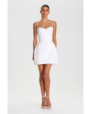 Mini Nadine Merabi Sia Dress - White