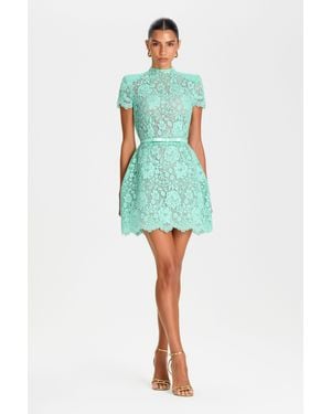 Mini Nadine Merabi Milly Mint Dress - Blue