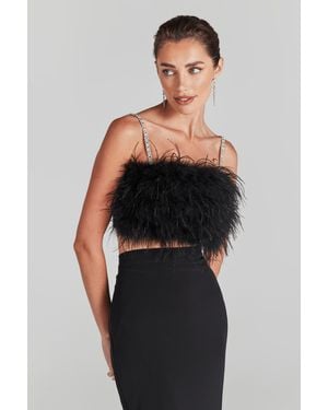 Nadine Merabi Kara Top - Black