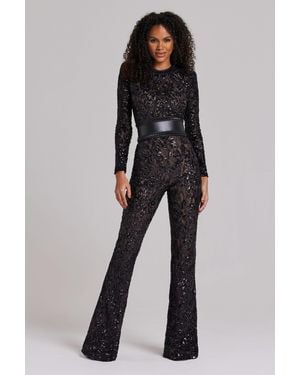 Nadine Merabi Bella Dark Nude Jumpsuit - Black