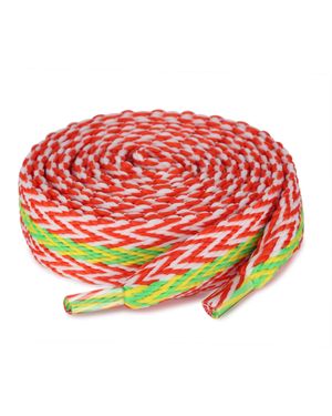 Naked Wolfe Slider Laces Zig Zag - Red