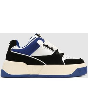 Naked Wolfe Slip-On Nubuck Leather Trainers - Blue