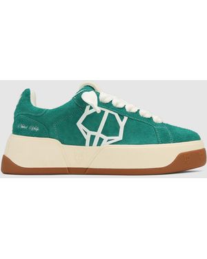 Naked Wolfe Kray Hairy Cow Suede Forrest - Green