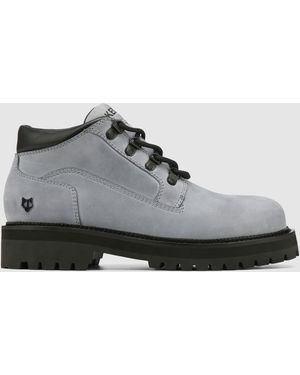 Naked Wolfe Nubuck Leather Chukka Boots - Grey