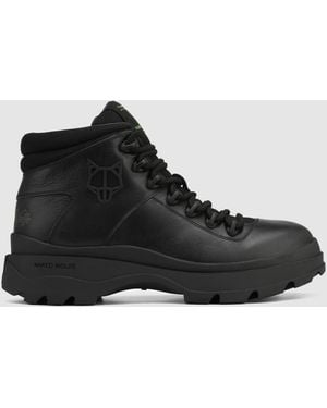 Naked Wolfe Leather Speed Lace Boots - Black