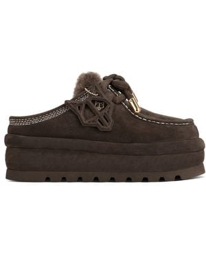 Naked Wolfe Blizzard Chocolate Suede/Shearling - Brown