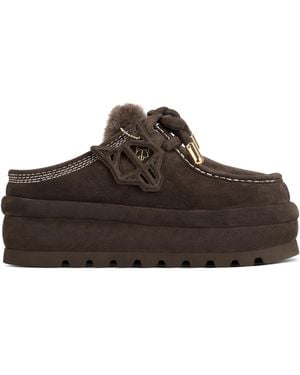 Naked Wolfe Blizzard Chocolate Suede/Shearling - Brown