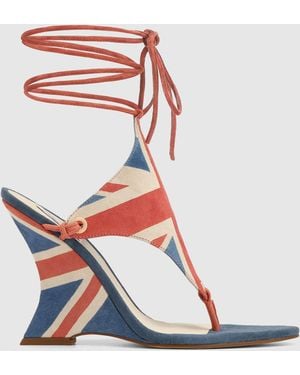 Naked Wolfe Rampage Union Jack Suede - Blue