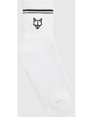 Naked Wolfe 1 Pack Stripe Sock - White
