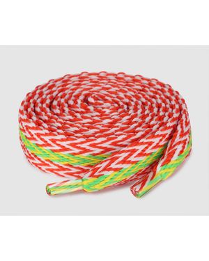 Naked Wolfe Slider Laces Zig Zag - Red