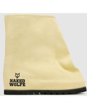 Naked Wolfe Vintage Military Canvas Leather-Lined Bag Boots - Natural