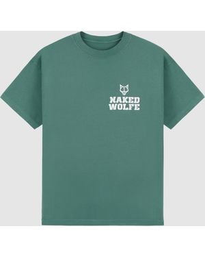 Naked Wolfe Vintage Painting T-Shirt - Green