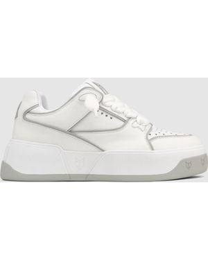 Naked Wolfe Leather Slip-On Trainers - White