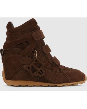 Naked Wolfe Element Croc Suede - Brown