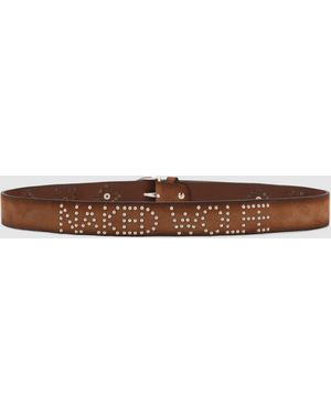 Naked Wolfe Western Belt Tobacco Suede - Brown