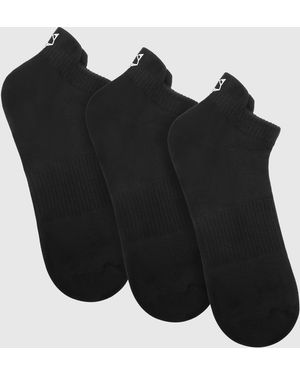 Naked Wolfe Egyptian Cotton Embroidered Ankle Socks Pack - Black