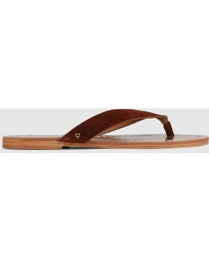 Naked Wolfe The Jaw Sandal Suede - Brown