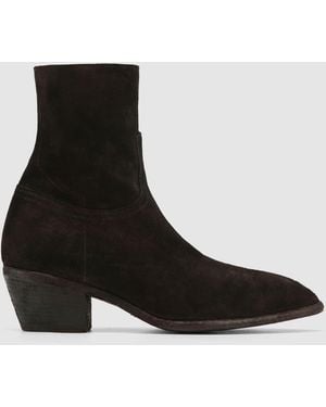 Naked Wolfe Italian Suede Western Boots - Black