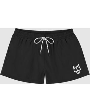 Naked Wolfe Printed Swim Trunks - Black