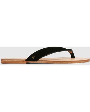 Naked Wolfe The Jaw Sandal Suede - Black