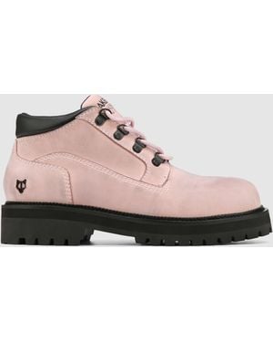 Naked Wolfe Nubuck Leather Chukka Boots - Pink