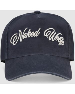 Naked Wolfe Canvas Unconstructed Baseball Cap - Blue