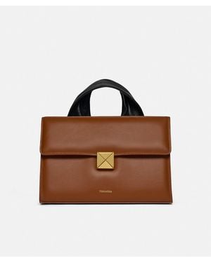 Nanushka The Sandi Lock - Brown