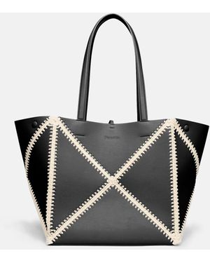 Nanushka Origami Tote - Black