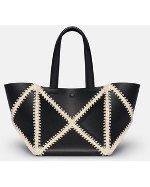 Nanushka Origami Tote Mini - White