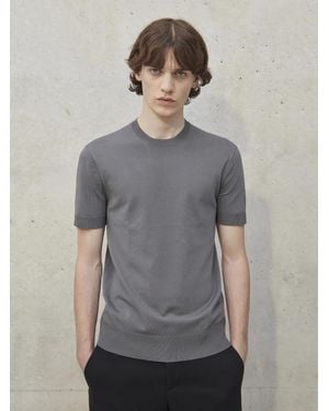 Neil Barrett Minimalist Tecno Knit T-shirt - Blue