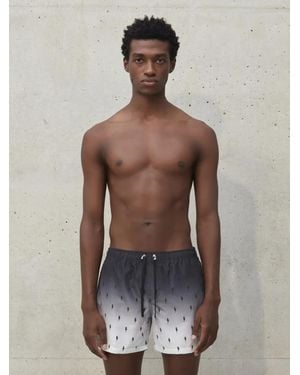 Neil Barrett Screen-print Swim Shorts - Grey